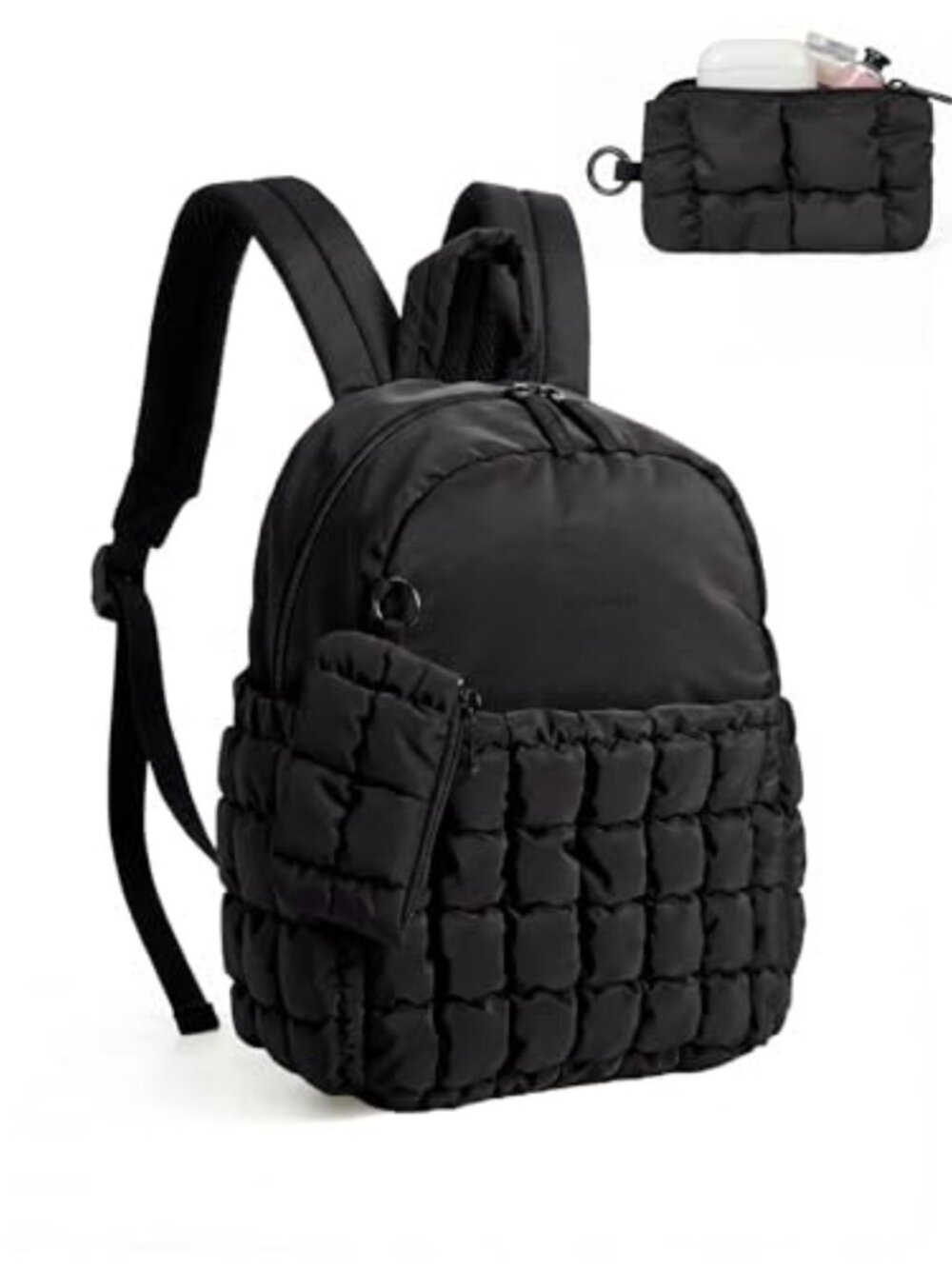 Puffer Mini Backpack Purse Water-Resistant Lightweight Casual Travel